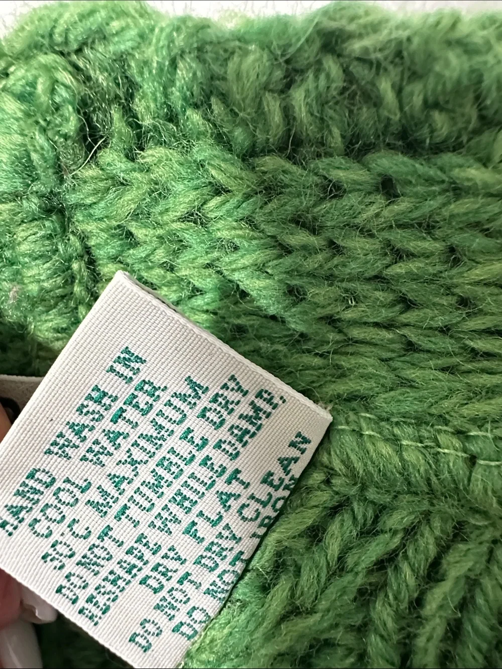 Aran Crafts Ireland Green 100% Wool Cable-Knit Cardigan Sweater Size Large